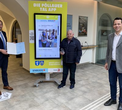 CIVITAS-Award 2020: 1. Platz für das „Pöllauer Tal App“ der Privatstiftung Sparkasse Pöllau